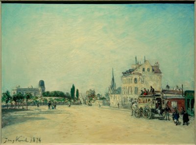 Diligencia en el Faubourg St. Jacques de Johan Barthold Jongkind