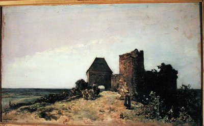 Ruinas del Castillo de Rozemont (Nievre) 1861 de Johan Barthold Jongkind