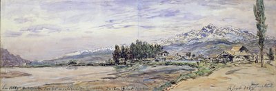 Nieve en las montañas de Grenoble, 12 y 13 de septiembre de 1882 de Johan Barthold Jongkind