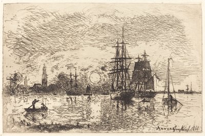 Soleil couchant, port d
