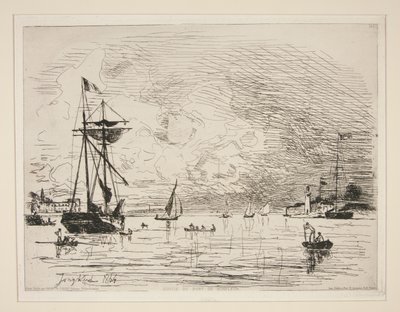 Salida del Puerto de Honfleur de Johan Barthold Jongkind