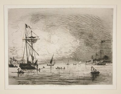 Salida del Puerto de Honfleur de Johan Barthold Jongkind