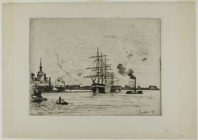 El viejo puerto de Róterdam de Johan Barthold Jongkind