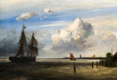 La boca del río Escalda, 1854 de Johan Barthold Jongkind