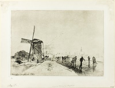 Vista de la ciudad de Maassluis de Johan Barthold Jongkind