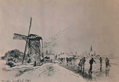 Vista de la ciudad de Maassluis, 1862, 1946 de Johan Barthold Jongkind