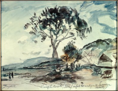 Virieux sur Bourbe / Isère de Johan Barthold Jongkind