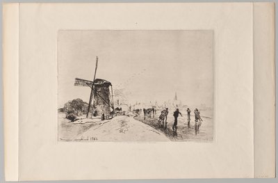 Vue de la Ville de Maaslins de Johan Barthold Jongkind