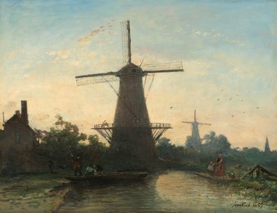 Molinos de viento cerca de Rotterdam de Johan Barthold Jongkind