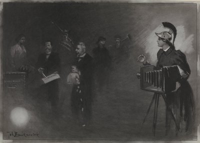 Diseño para la ilustración de De Amsterdammer: El discurso del trono, 24 de septiembre de 1905 de Johan Braakensiek