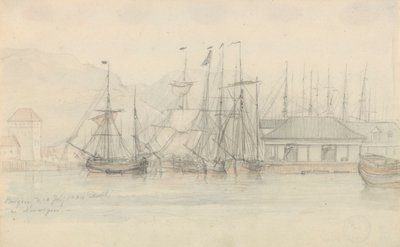 Puerto de Bergen de Johan Christian Dahl