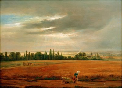 Campos de cereales cerca de Dresde de Johan Christian Dahl