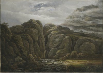 Paisaje montañoso noruego de Johan Christian Dahl