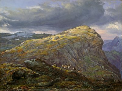 Stugunøset en Filefjell de Johan Christian Dahl