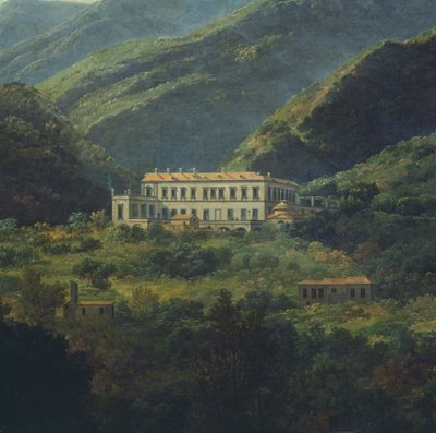 El Palacio Real de Quisisana, cerca de Nápoles de Johan Christian Dahl