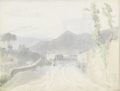 Cerca de Casamicciola, Isquia de Johan Christian Dahl