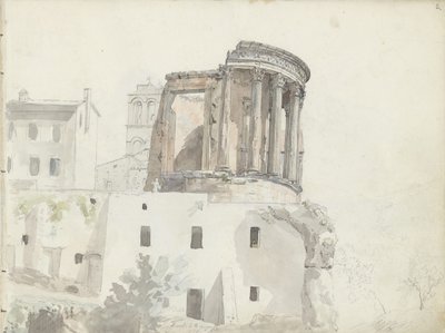 «Templo de Vesta», Tívoli de Johan Christian Dahl