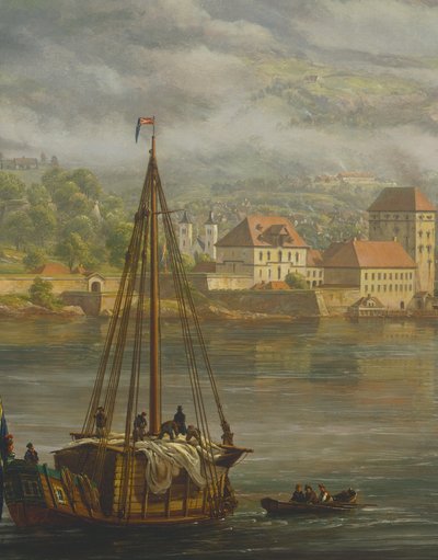 Vista de Bergen por Johan Christian Clausen Dahl (1788-1857), Noruega siglo XIX de Johan Christian Dahl