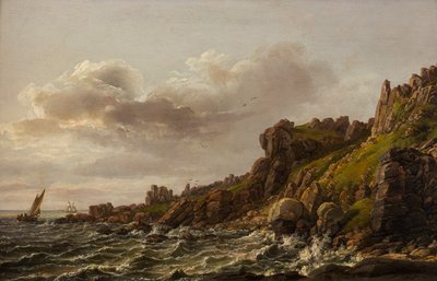 Vista de Kullen en Suecia de Johan Christian Dahl