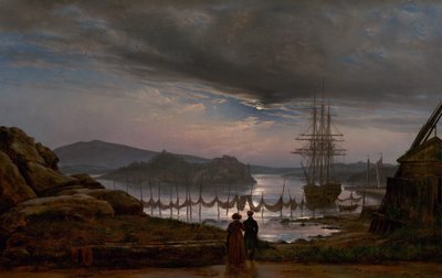 Vista desde Vaekero cerca de Christiania de Johan Christian Dahl