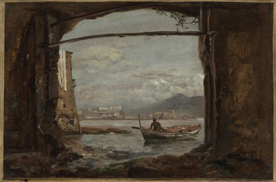 Vista desde una gruta cerca de Posillipo de Johan Christian Dahl