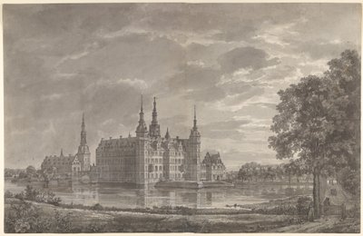 Vista del castillo de Frederiksborg desde el nordeste de Johan Christian Dahl