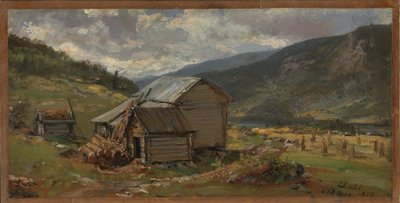 Vista de Hjelle en Valdres de Johan Christian Dahl