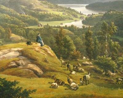 Vista de Lysenkloster cerca de Bergen por Johan Christian Clausen Dahl, Noruega siglo XIX de Johan Christian Dahl
