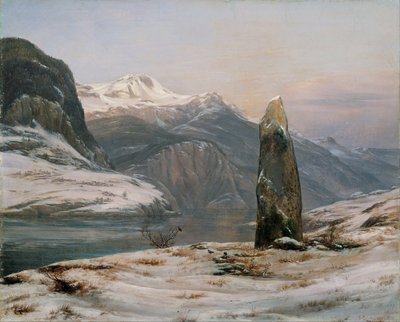 Invierno en el Sognefjord de Johan Christian Dahl