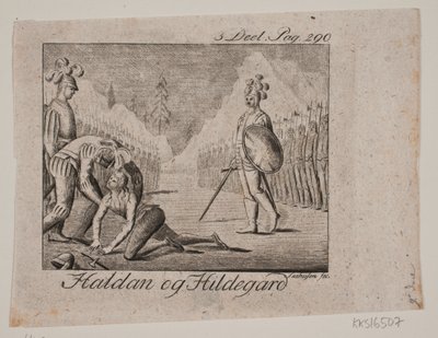 Vignette. Haldan y Hildegard de Johan Christoph Seehusen