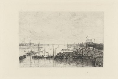 Vista de los edificios del club de remo de Hoop de Johan Conrad Greive