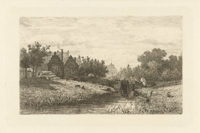 vista de una cerradura de Johan Conrad Greive