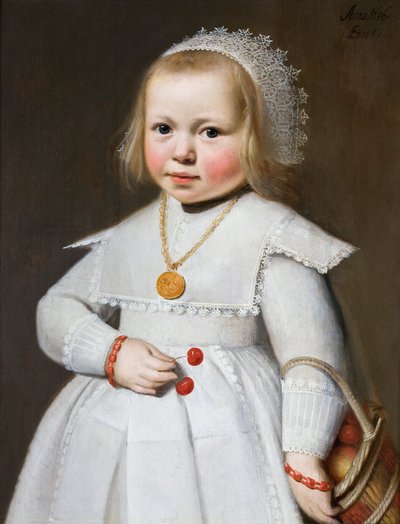 Retrato de una niña de dos años, 1636 de Johan Cornelisz van Loenen