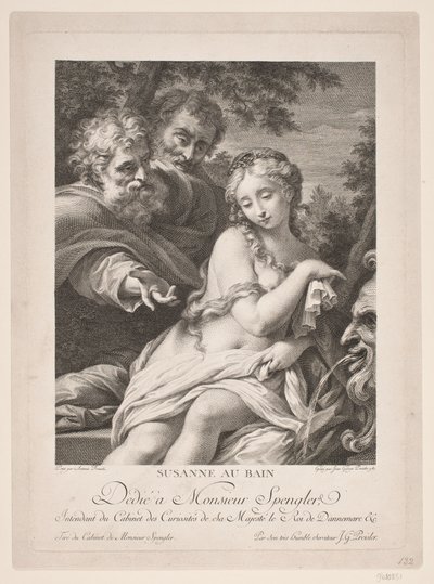 Susana en el baño de Johan Georg Preisler