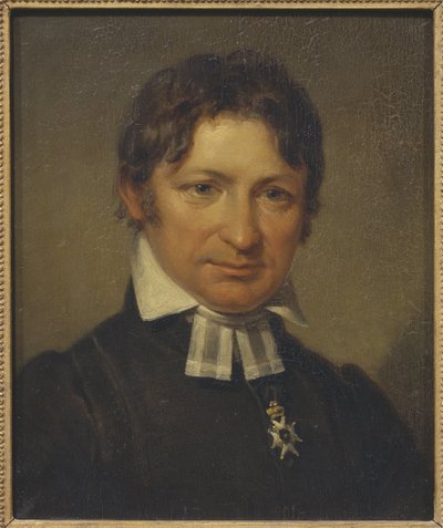 Retrato de Frans Mikael Franzen de Johan Gustaf Sandberg