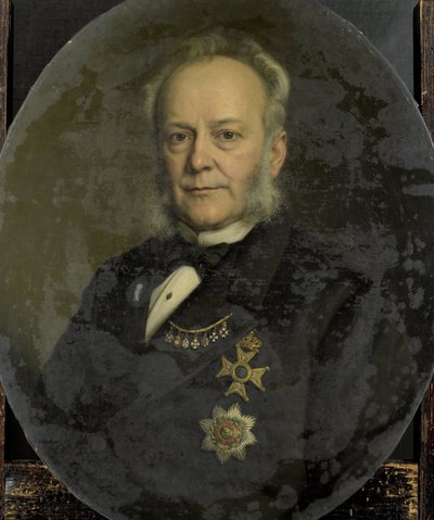 Pieter Mijer (1812-81). Gobernador general de las Indias Orientales Holandesas de Johan Heinrich Neuman (signed by artist)
