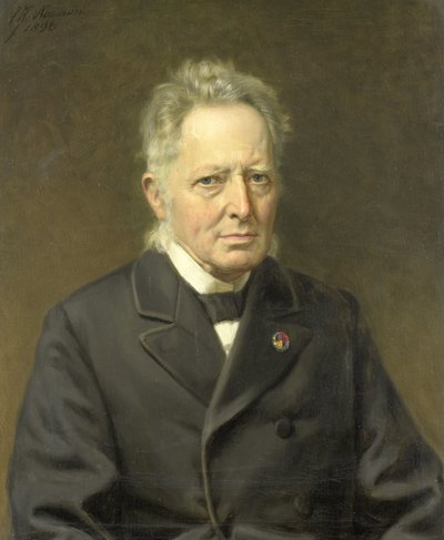 Retrato de Jan Heemskerk Azn (1818-1897) de Johan Heinrich Neuman