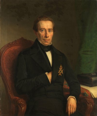 Retrato de Johan Rudolf Thorbecke, Ministro de Estado y Ministro del Interior de Johan Heinrich Neuman