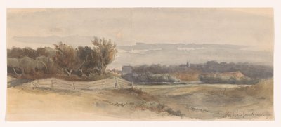 Paisaje panorámico de Johan Hendrik Weissenbruch (signed by artist)