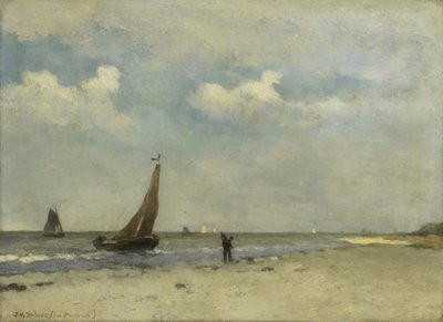 Escenario de la playa de Johan Hendrik Weissenbruch