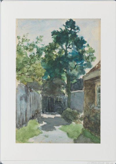 Patio soleado de Johan Hendrik Weissenbruch