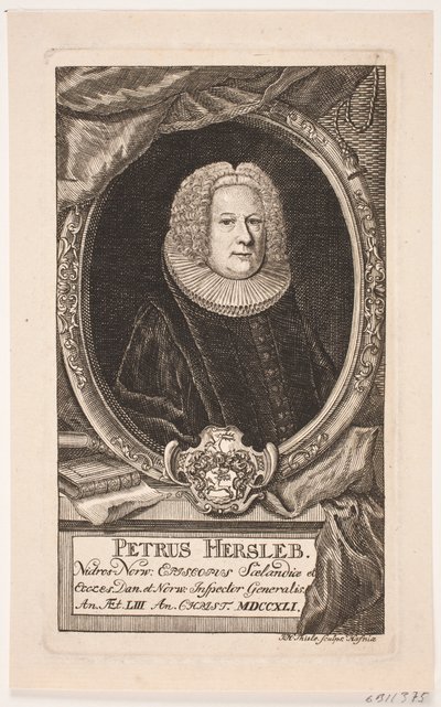 Obispo Peder Hersleb de Johan Herman Thiele