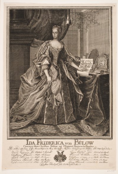 Ida Friderica von Bülow de Johan Herman Thiele
