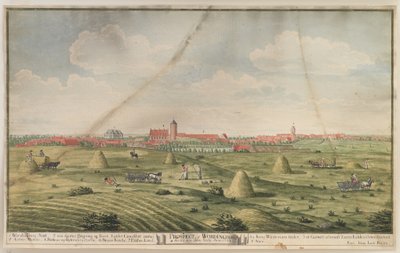 Perspectiva de Vordingborg de Johan Jacob Bruun