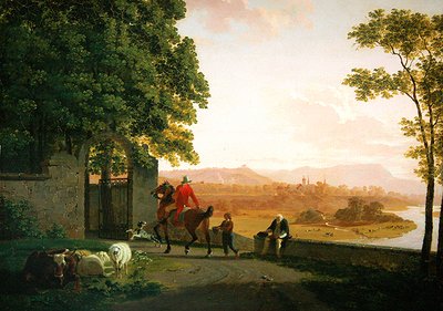 Paisaje de los alrededores de Berna de Johan Jakob Biedermann