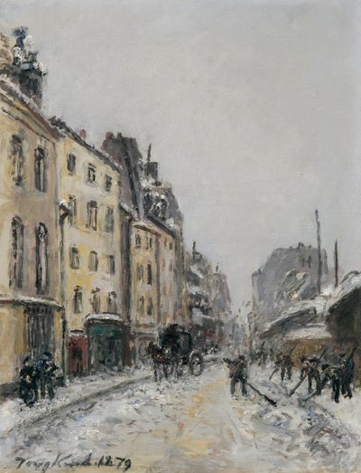 Rue du Faubourg-Saint-Jacques en París de Johan Jongkind