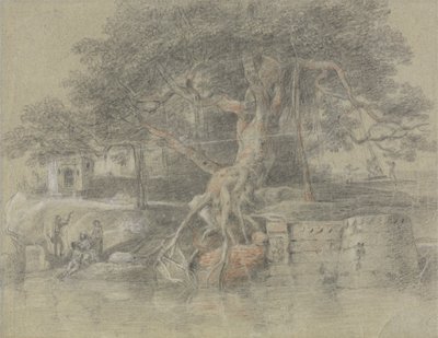 Un hindú moribundo llevado al río Ganges de Johan Joseph Zoffany