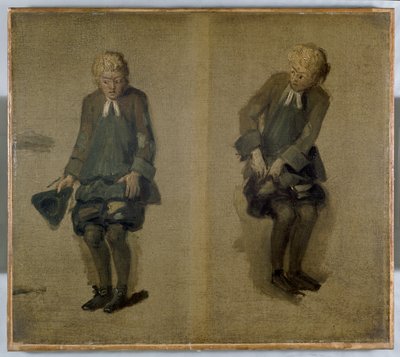 Dos Bocetos de David Garrick en Personaje, siglo XVIII de Johan Joseph Zoffany