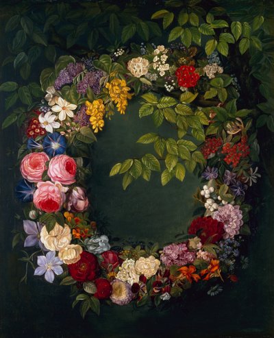 Una Guirnalda de Flores de Johan Laurents Jensen