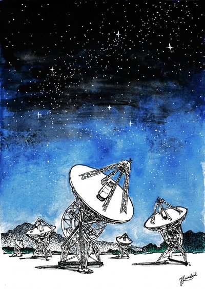 Telescopios «Noche estrellada» de Johan Liewendahl